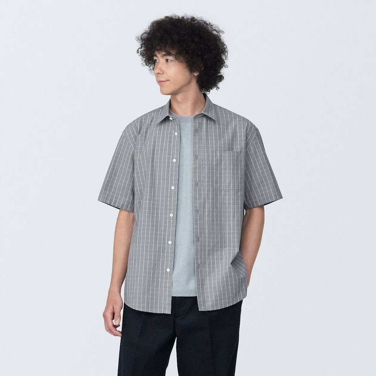 Washed Broadcloth Short Sleeve Shirt